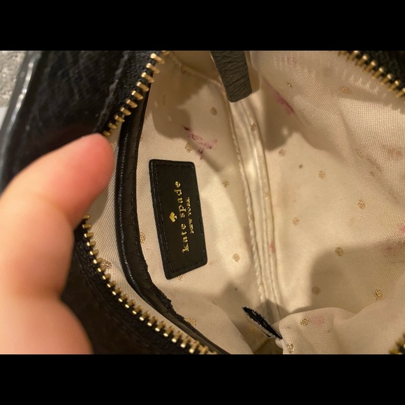 Kate spade cross body bag - black with gold strap - Picture 5 of 6